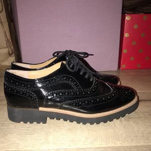 Franco Sarto Platform Loafers Black 7.5